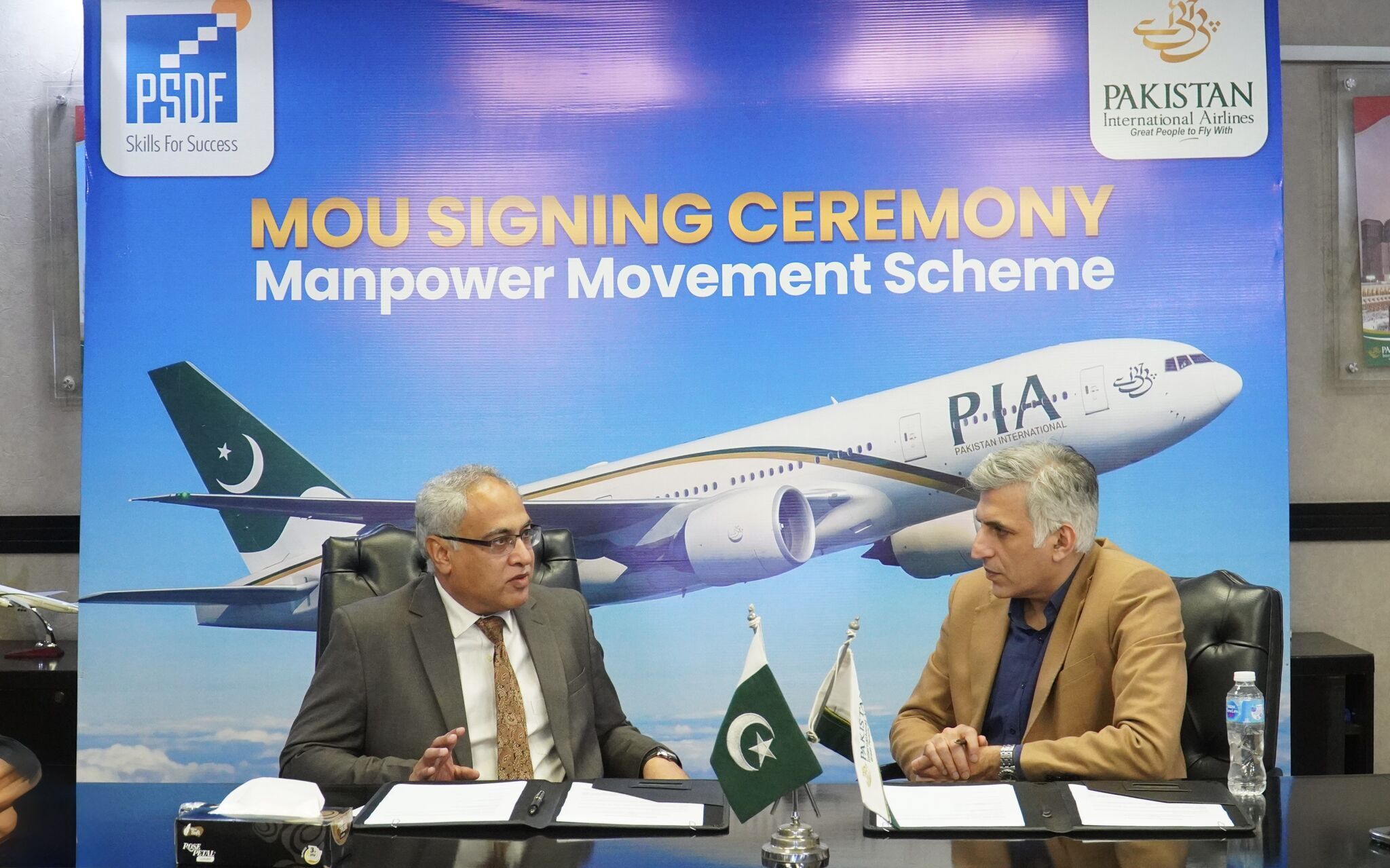 PSDF Signs MoU with Pakistan International Airlines (PIA) to Simplify Overseas Travel for Parwaaz Card Beneficiaries 